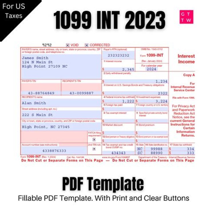 Form 1099-INT - How To Discuss