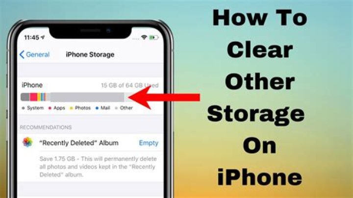 How to clear other storage on iphone