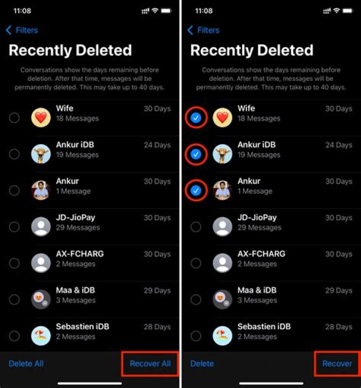 Recover deleted texts - How To Discuss