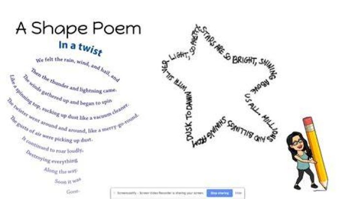 Shape Poem - How To Discuss