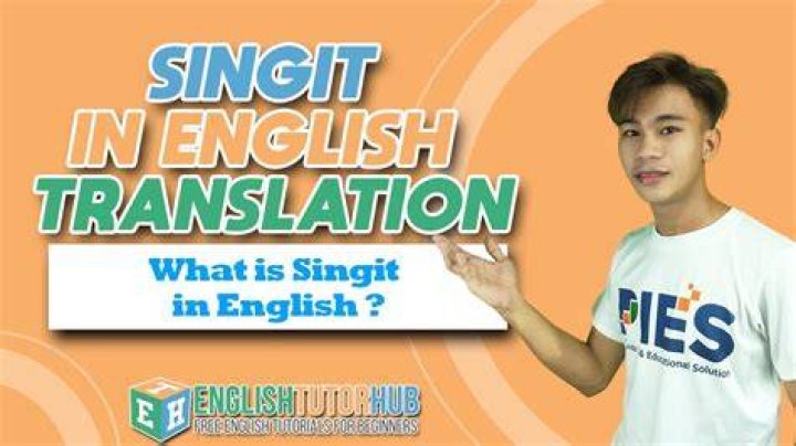Singit In English - How To Discuss